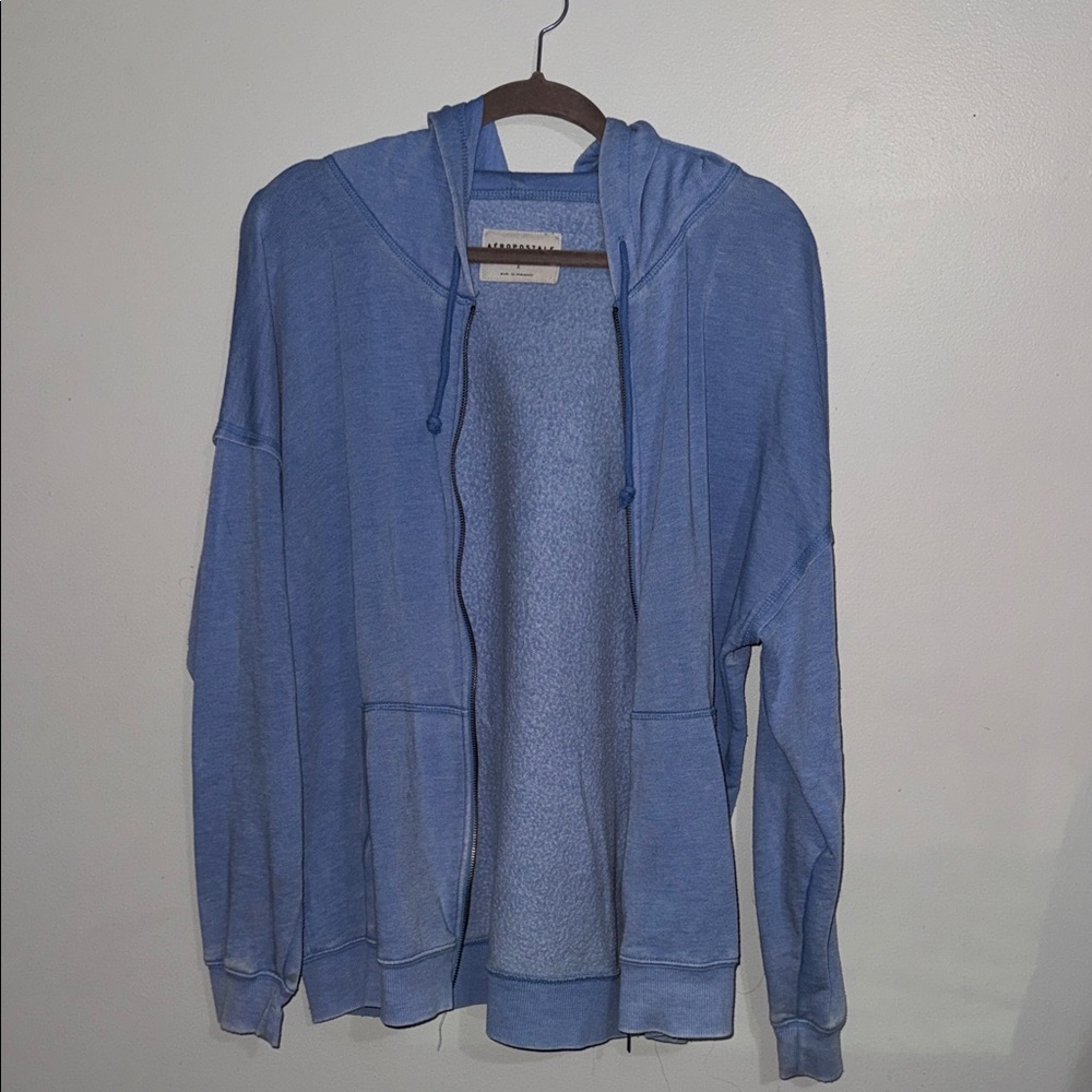 Blue Aero Hoodie with Front Pockets